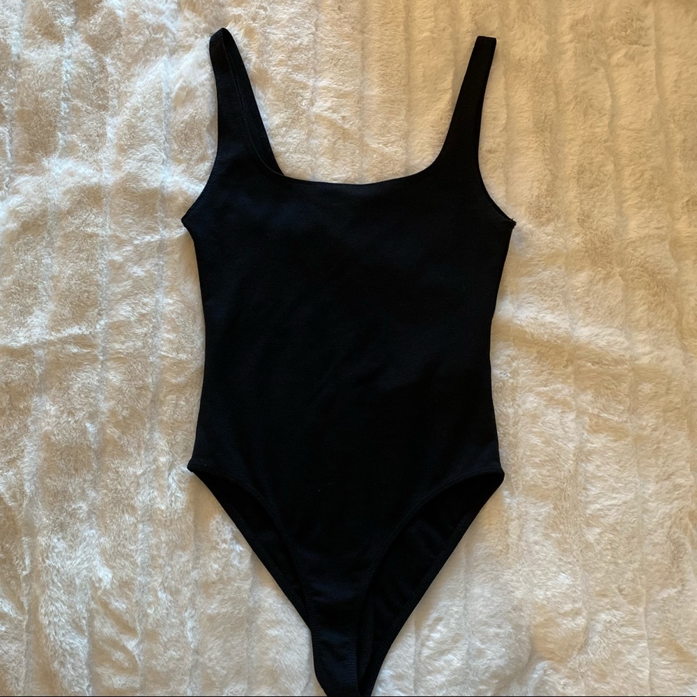 ZARA basic black bodysuit